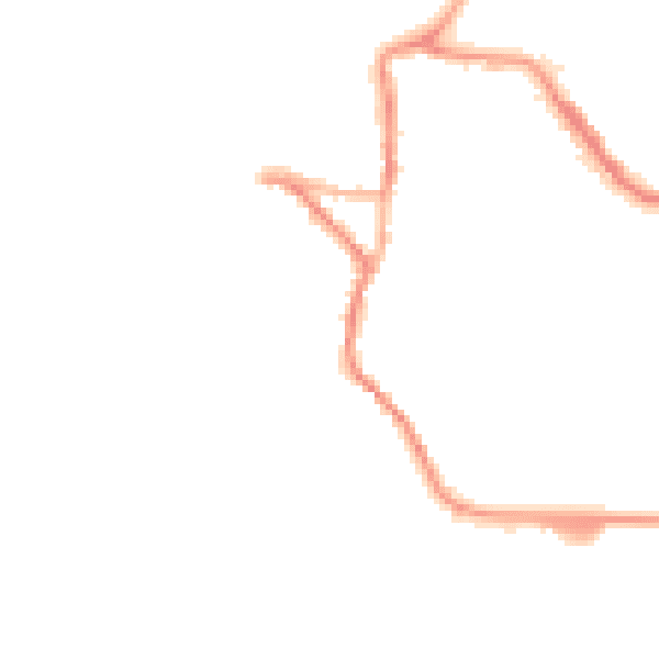 Night-time road noise heatmap for EX17 3DJ
