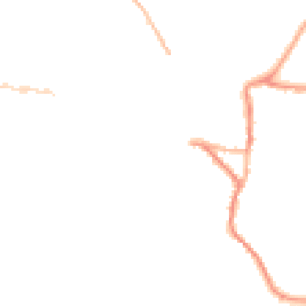 Night-time road noise heatmap for EX17 3EJ