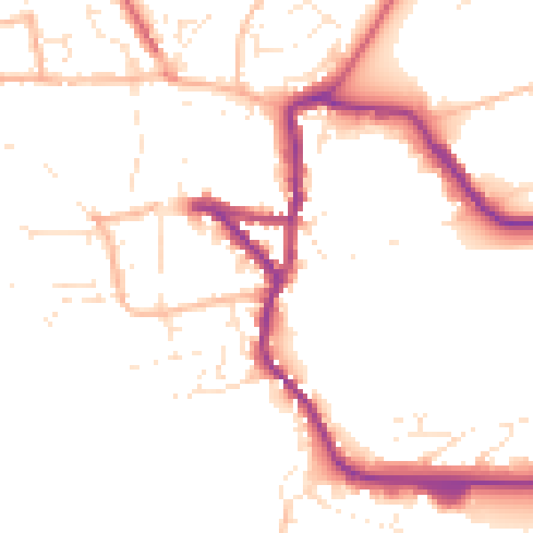Daytime road noise heatmap for EX17 3FE