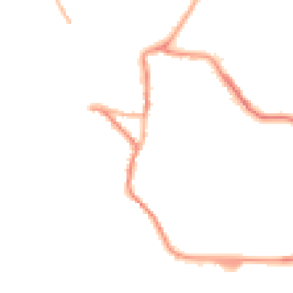 Night-time road noise heatmap for EX17 3FQ
