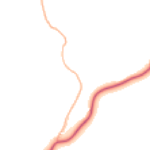 Daytime road noise heatmap for EX17 4AG