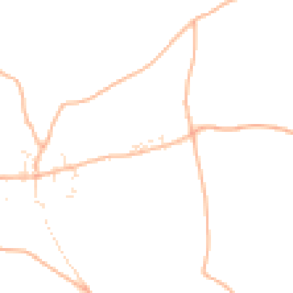 Daytime road noise heatmap for EX17 4BL