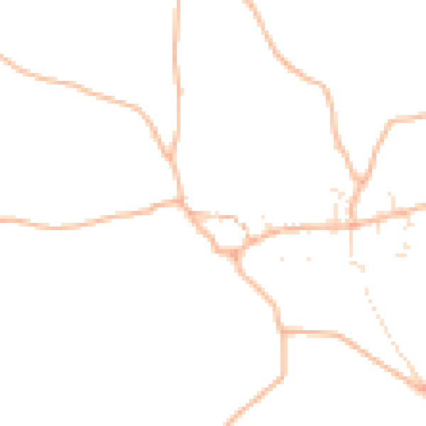 Daytime road noise heatmap for EX17 4JF