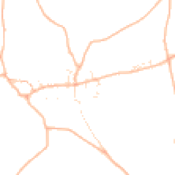Daytime road noise heatmap for EX17 4JL