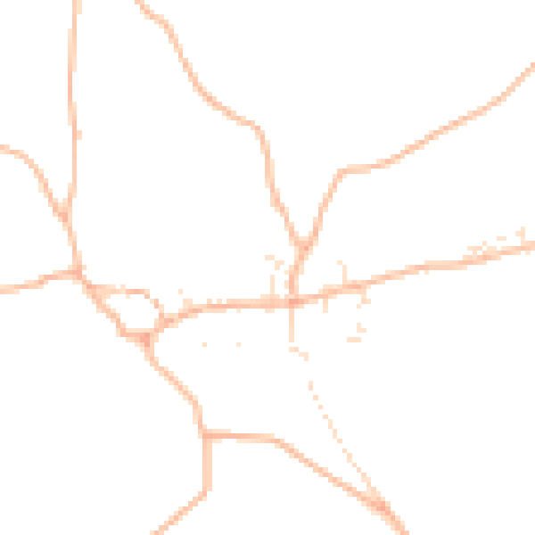 Daytime road noise heatmap for EX17 4JY