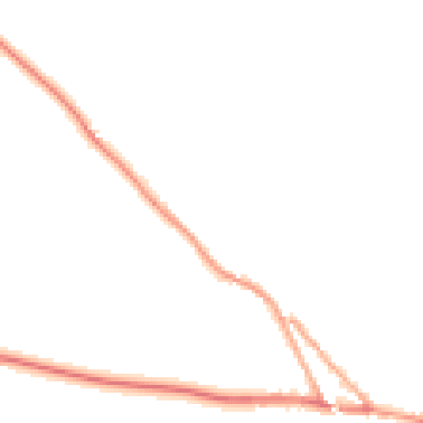 Night-time road noise heatmap for EX17 5DT