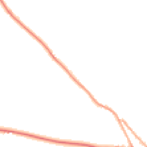Night-time road noise heatmap for EX17 5EQ