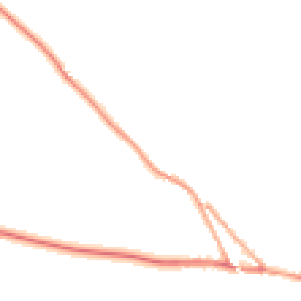 Night-time road noise heatmap for EX17 5HS