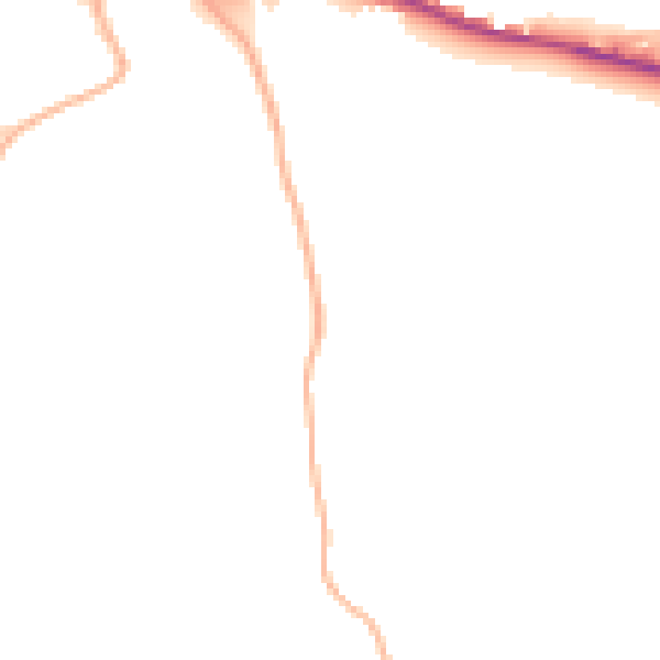 Daytime road noise heatmap for EX17 5LA