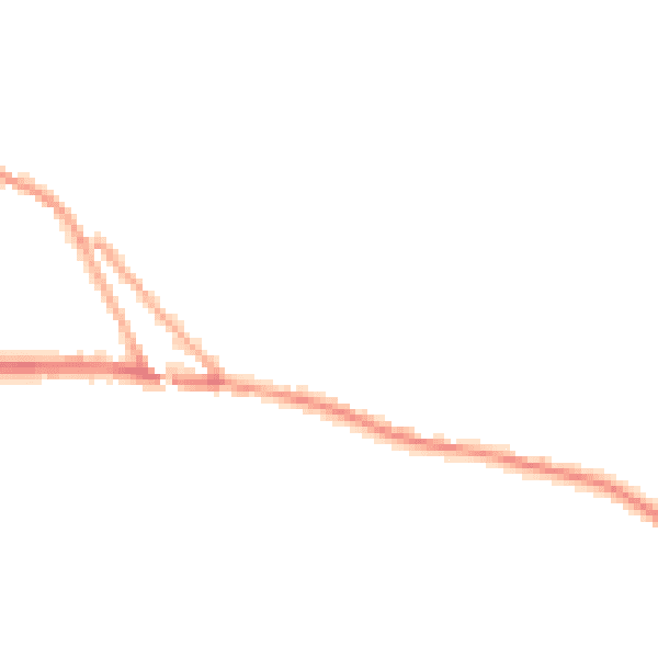 Night-time road noise heatmap for EX17 5LX