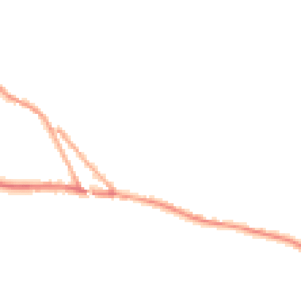 Night-time road noise heatmap for EX17 5LY