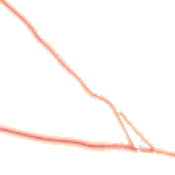 Night-time road noise heatmap for EX17 5NF
