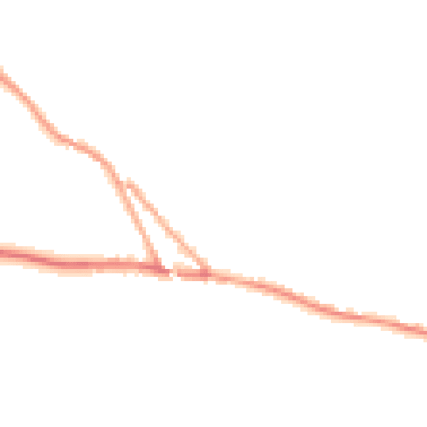 Night-time road noise heatmap for EX17 5NU