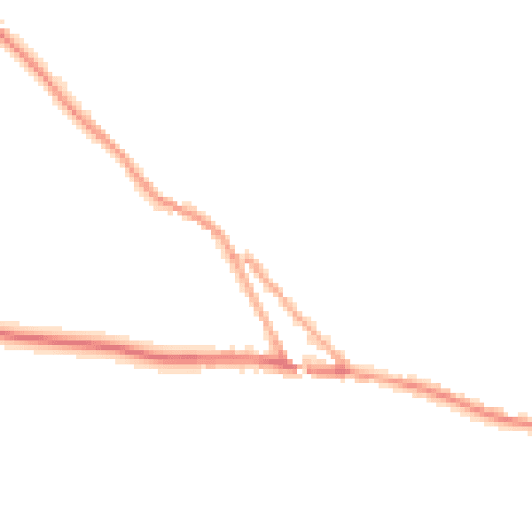 Night-time road noise heatmap for EX17 5PF