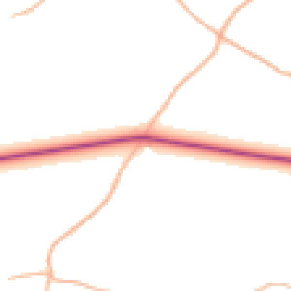 Daytime road noise heatmap for EX17 6BW