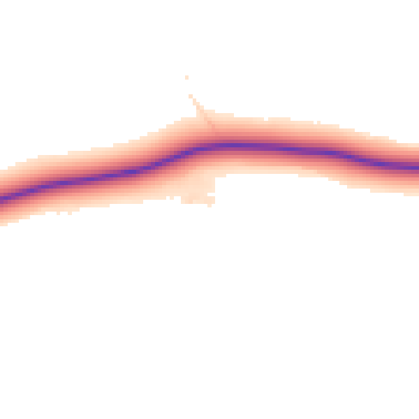 Daytime road noise heatmap for EX17 6DA