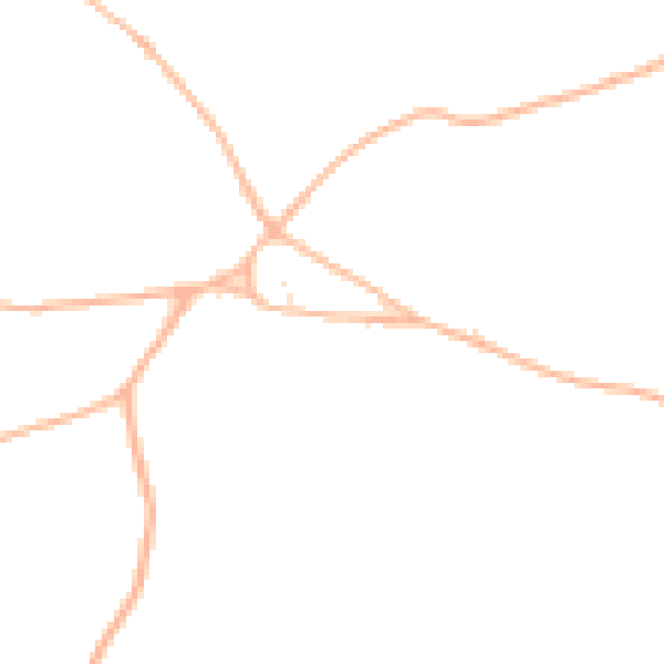 Daytime road noise heatmap for EX17 6EA