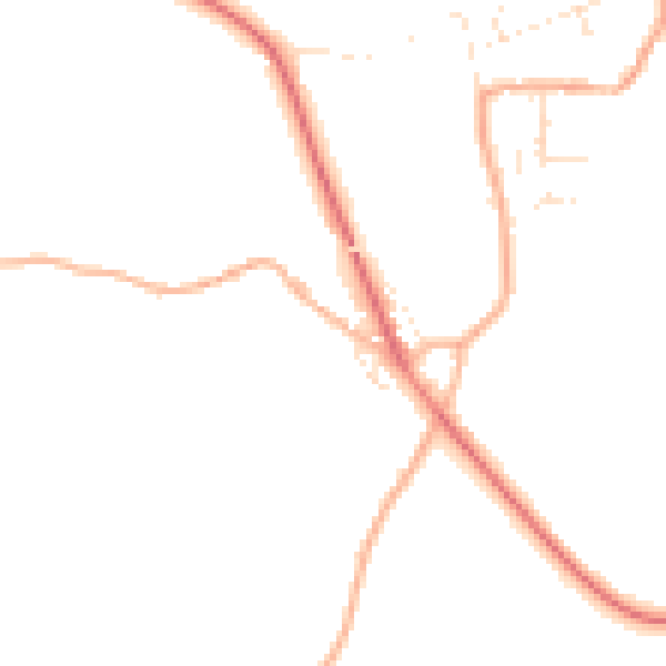 Daytime road noise heatmap for EX17 6FH