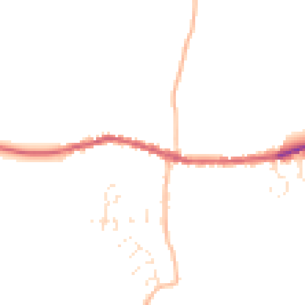 Daytime road noise heatmap for EX17 6HR