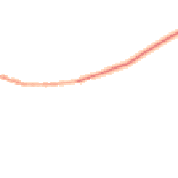 Night-time road noise heatmap for EX17 6JF
