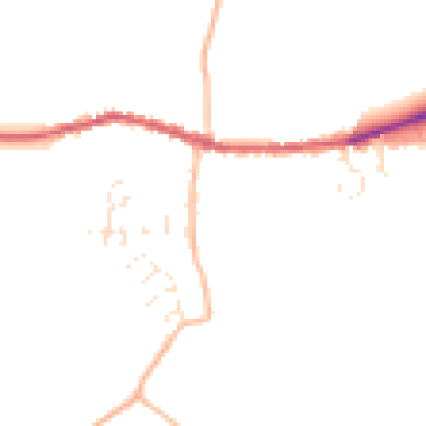 Daytime road noise heatmap for EX17 6JH