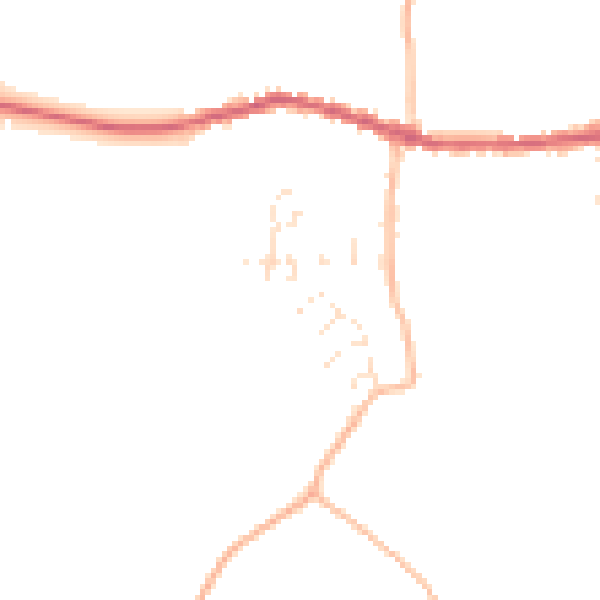 Daytime road noise heatmap for EX17 6LR