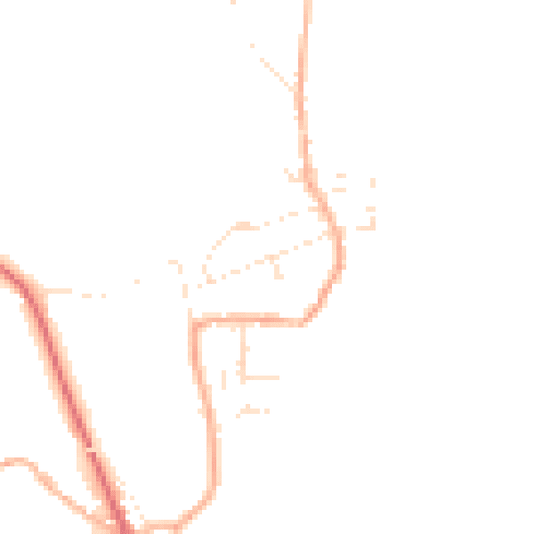 Daytime road noise heatmap for EX17 6PP