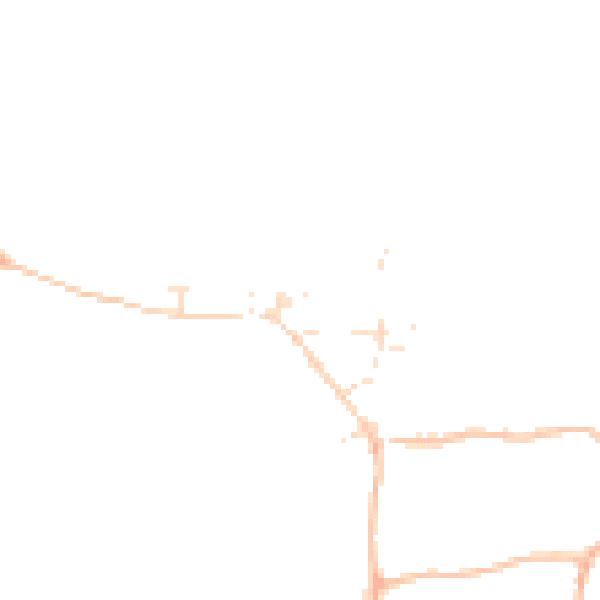 Daytime road noise heatmap for EX17 6RA