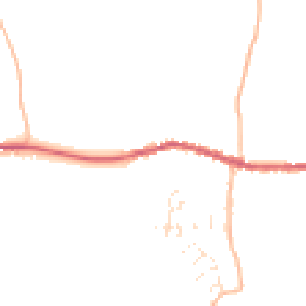 Daytime road noise heatmap for EX17 6TA