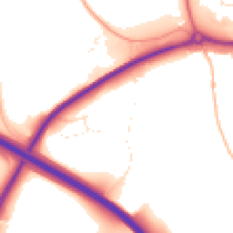 Daytime road noise heatmap for EX2 0AQ