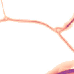 Night-time road noise heatmap for EX2 0AX