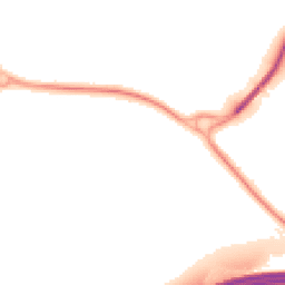 Night-time road noise heatmap for EX2 0BA