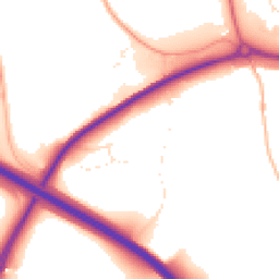 Daytime road noise heatmap for EX2 0BR