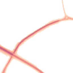 Night-time road noise heatmap for EX2 0BS