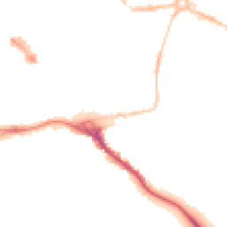 Night-time road noise heatmap for EX2 4AA