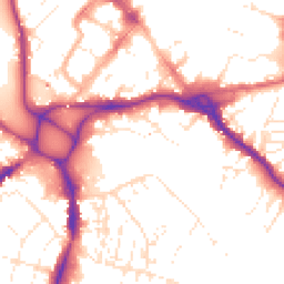 Daytime road noise heatmap for EX2 4AE