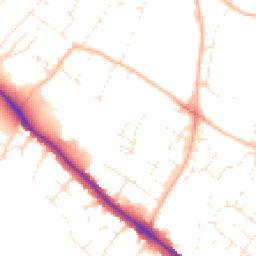 Daytime road noise heatmap for EX2 4AF