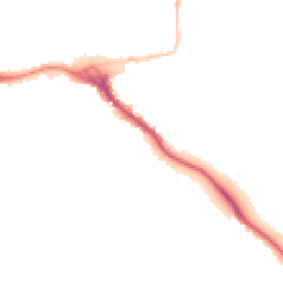 Night-time road noise heatmap for EX2 4AH
