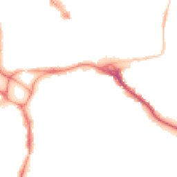 Night-time road noise heatmap for EX2 4AN