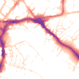 Daytime road noise heatmap for EX2 4AP