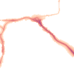 Night-time road noise heatmap for EX2 4AP