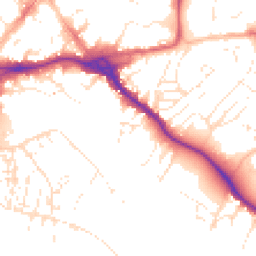 Daytime road noise heatmap for EX2 4AT