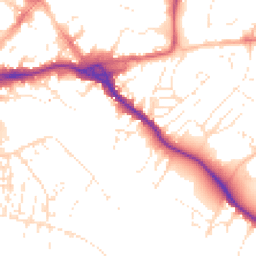 Daytime road noise heatmap for EX2 4AU