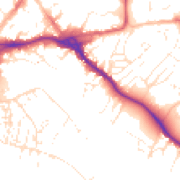 Daytime road noise heatmap for EX2 4AW