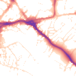 Daytime road noise heatmap for EX2 4AX