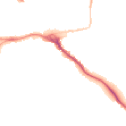 Night-time road noise heatmap for EX2 4AX