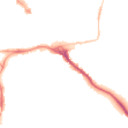 Night-time road noise heatmap for EX2 4AY