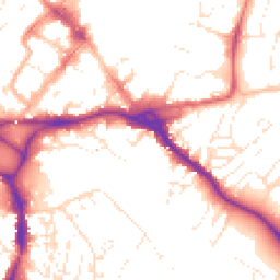 Daytime road noise heatmap for EX2 4AZ
