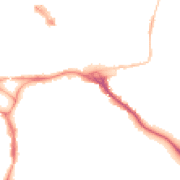 Night-time road noise heatmap for EX2 4AZ