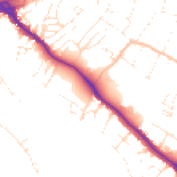 Daytime road noise heatmap for EX2 4BL